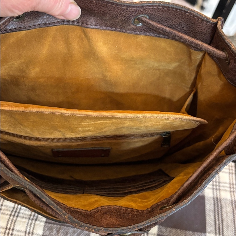 Patricia Nash Jovanna Western distressed leather Backpack - Picture 7 of 14